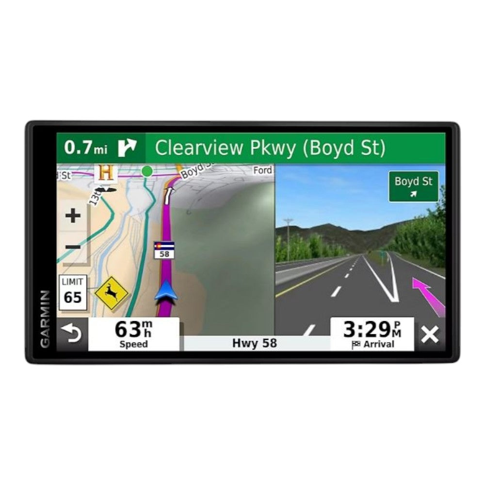 Garmin DriveSmart 55 LMT 5.5" GPS Navigation System w/ Wi-Fi, Lifetime Maps & Vehicle Suction Cup Mount 010-02037-08