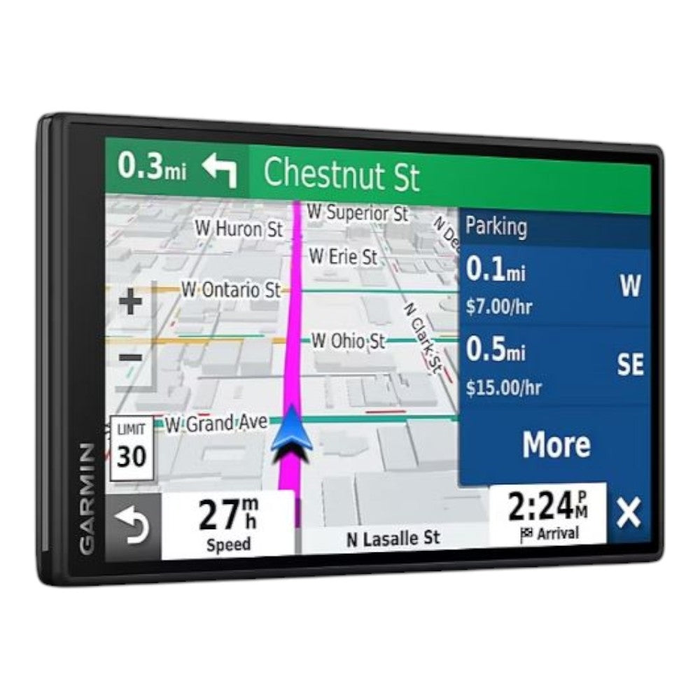Garmin DriveSmart 55 LMT 5.5" GPS Navigation System w/ Wi-Fi, Lifetime Maps & Vehicle Suction Cup Mount 010-02037-08