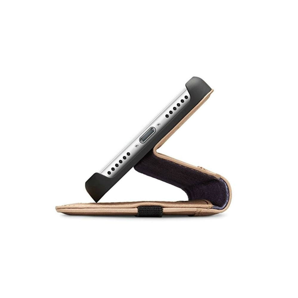 Decoded DA6IPO7CW3SA Leather Wallet Case for Apple iPhone 7 Sand