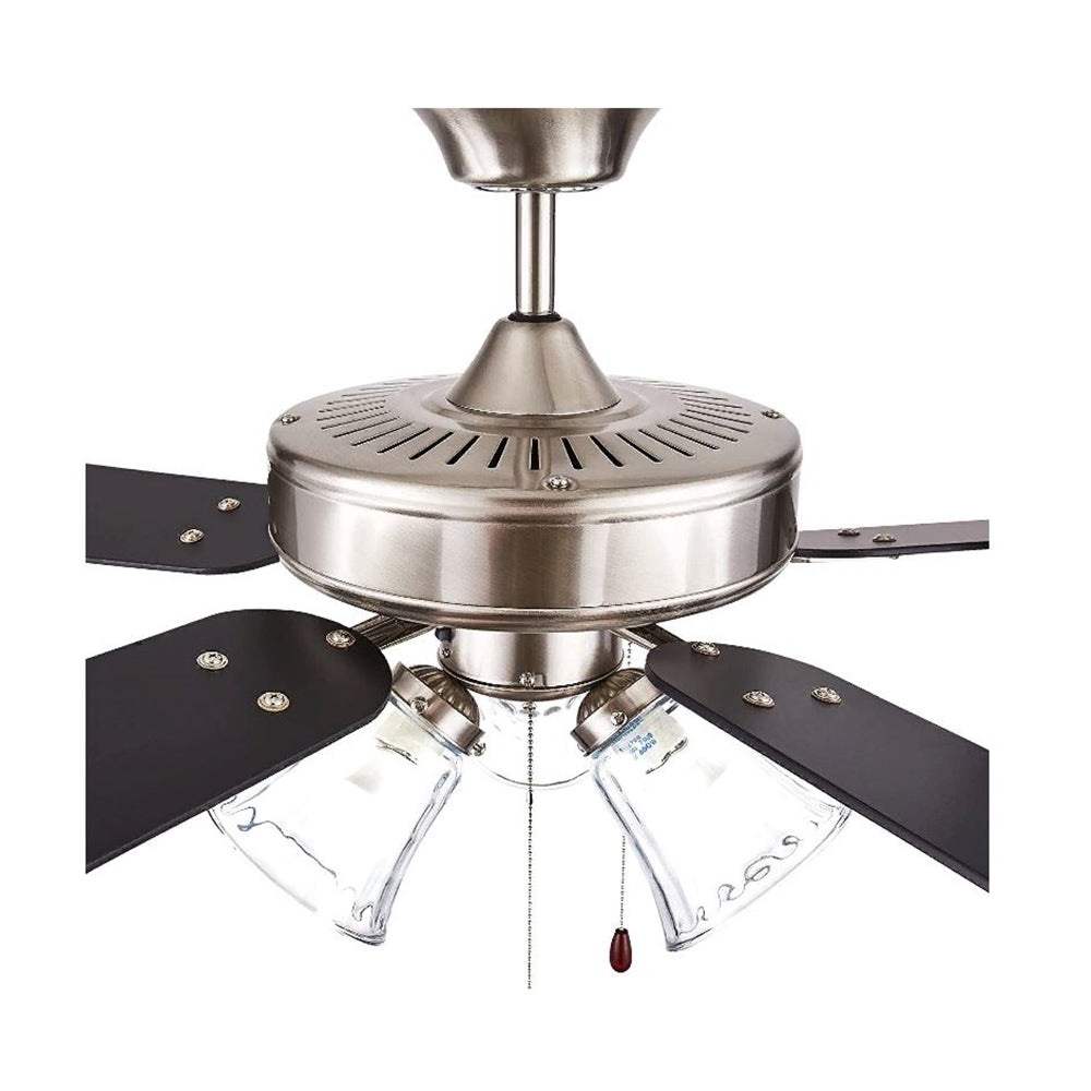 Concord Richmond 41" Stainless Steel Ceiling Fan w/ LED Light Kit 5-Blade 42RIC5ST-MB-LED
