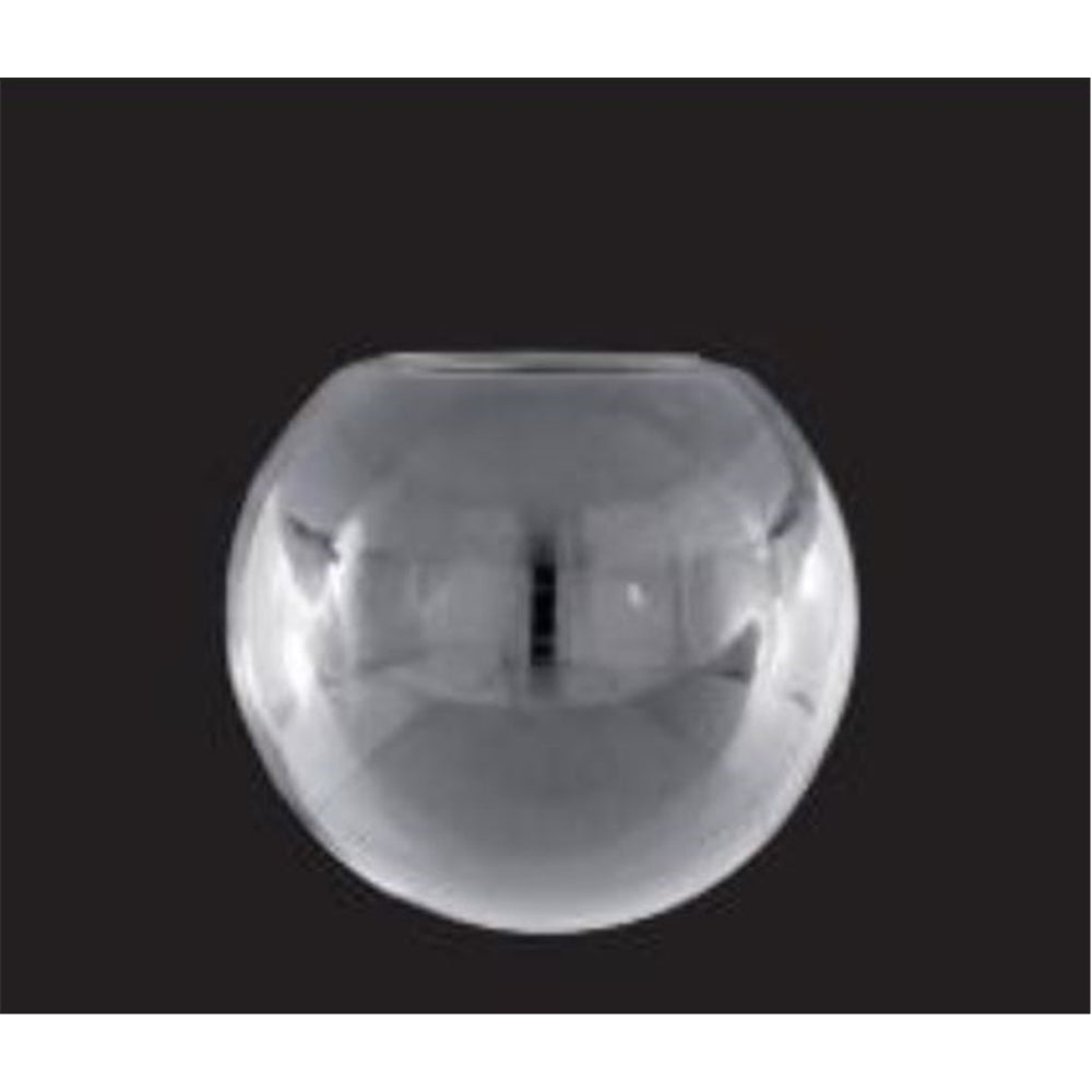LUMINANCE 8" CLEAR NICKLESS BALL 4" OPENING Glass Globe