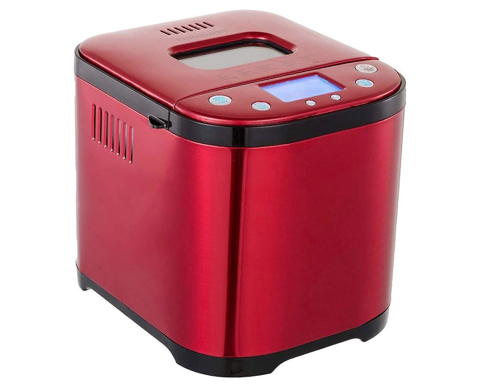 Frigidaire 15 Program Automatic Bread Maker, Stainless Red EBRM100-SSRED