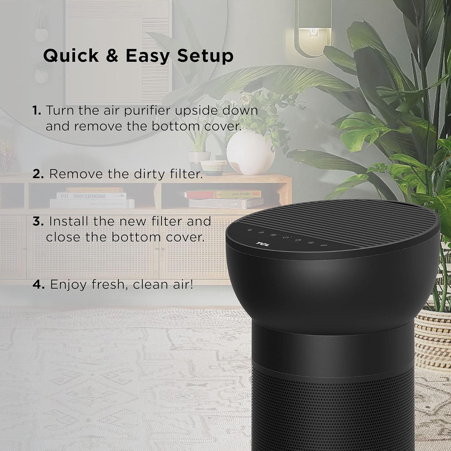 TCL Air Purifier True HEPA Replacement Filter for Breeva A2 - White AR2S