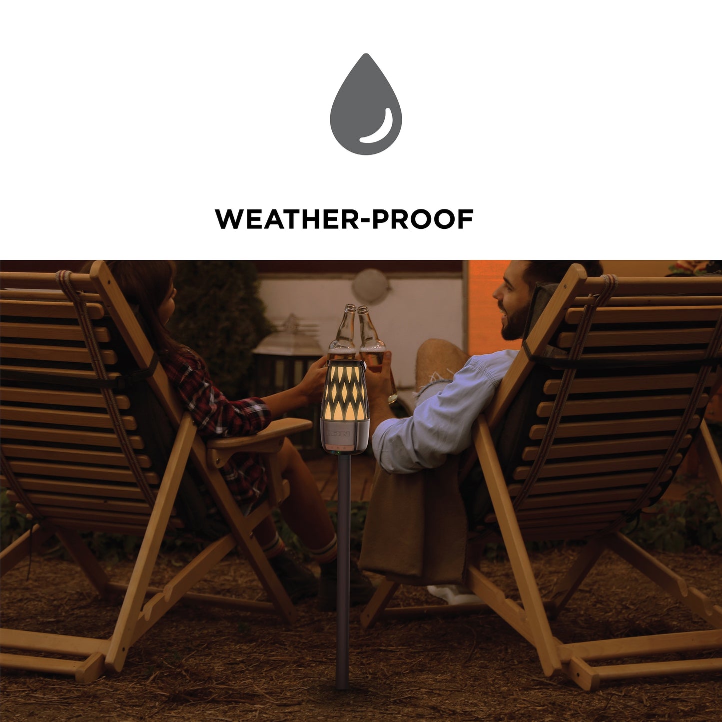 ION Audio Tahiti Link Speaker Solar Lantern-Style Outdoor Bluetooth Speaker ISP136BZ