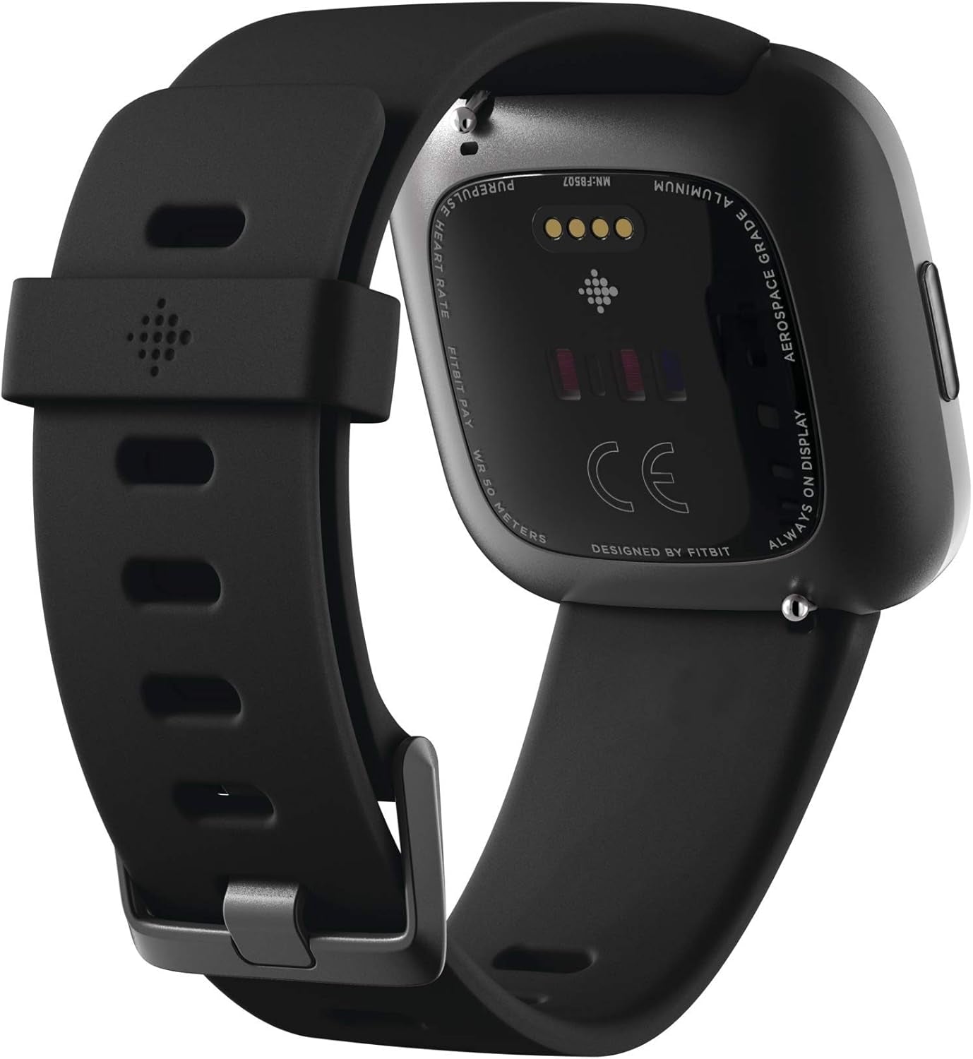 Fitbit Versa 2 Smartwatch Bundle with Small and Large Bands Black FB507BKBKLBNDLB