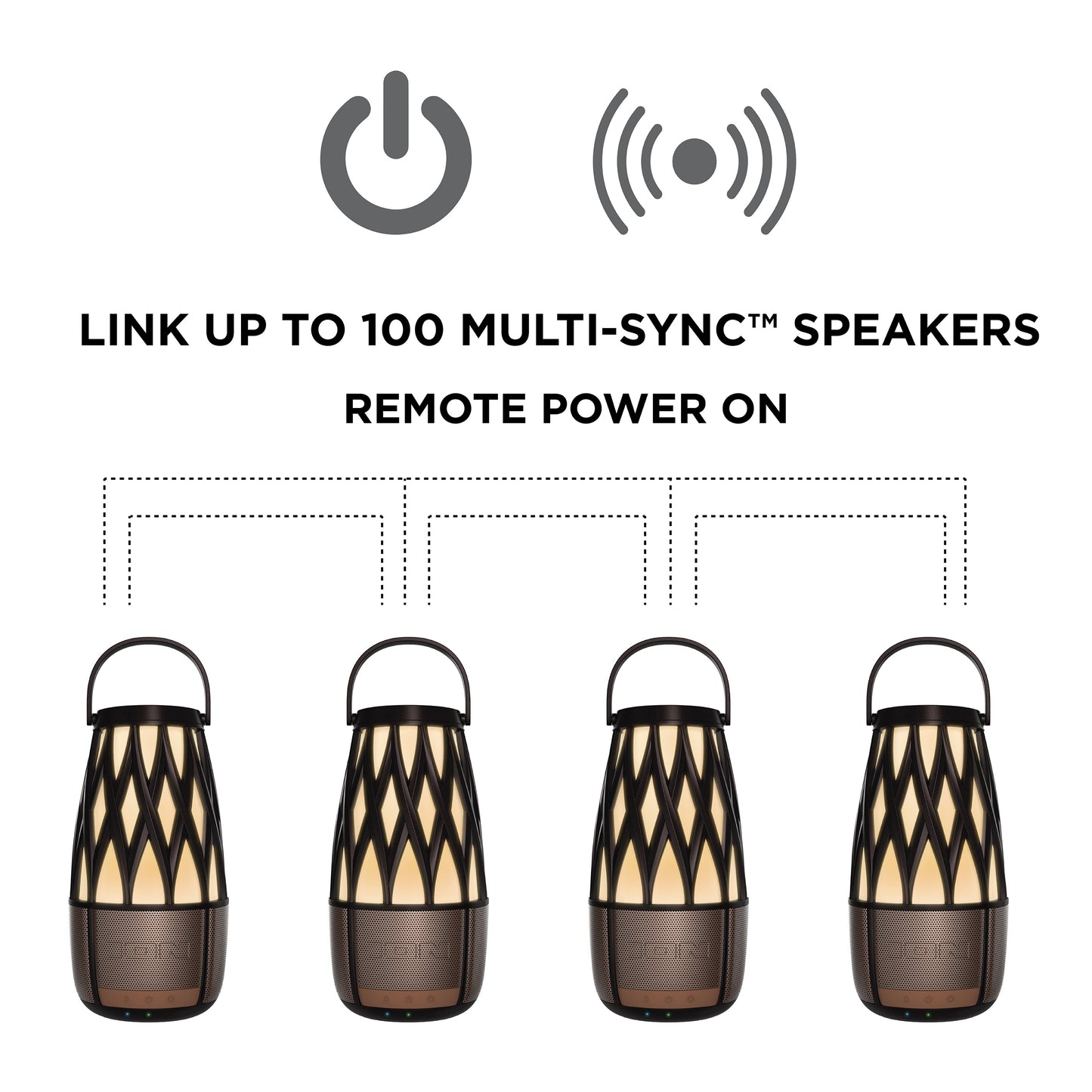 ION Audio Tahiti Link Speaker Solar Lantern-Style Outdoor Bluetooth Speaker ISP136BZ
