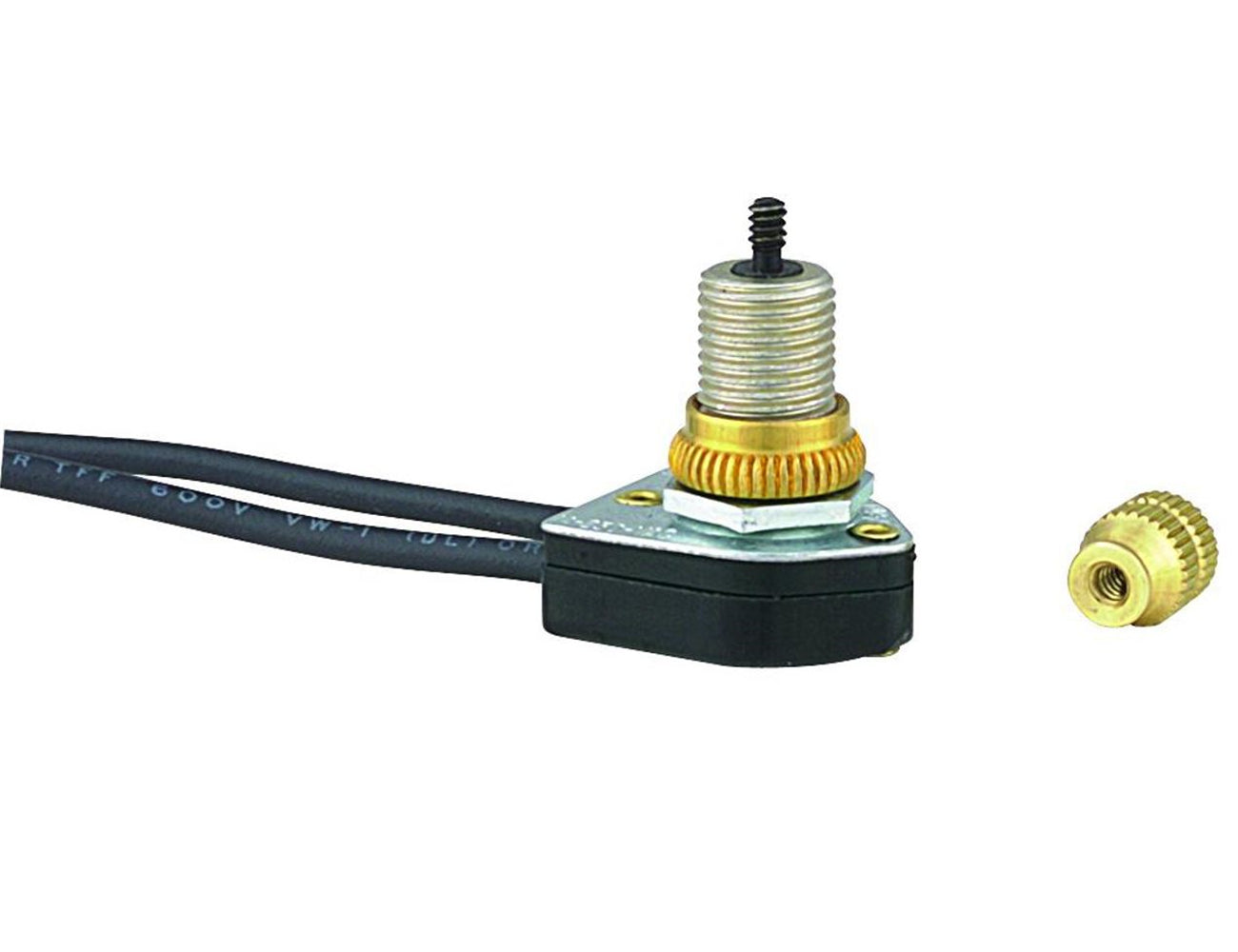 Luminance On-OFF 3/8" Rotary Switch 6A B/P Two Wire (18AWG) 9-3309-M-1-EB - D3309