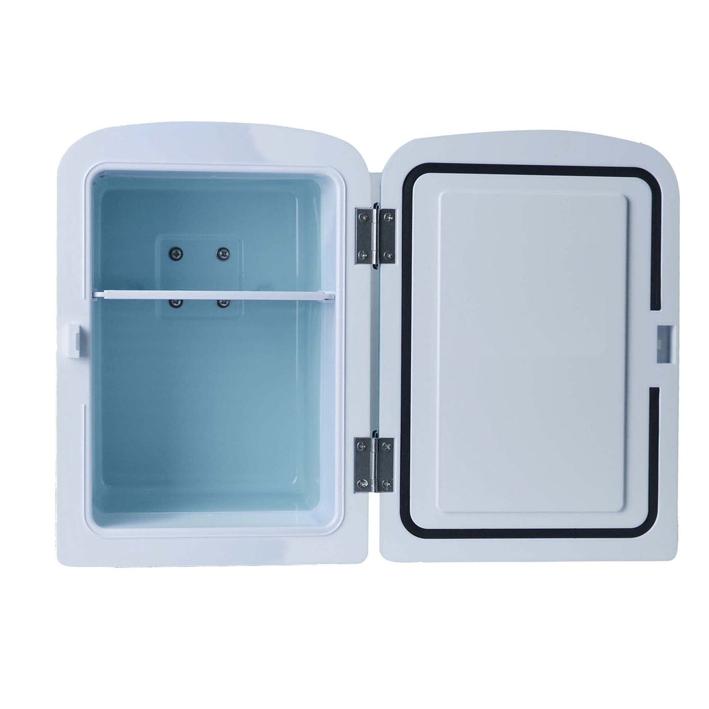 BUD LIGHT Mini Fridge 6 Can/4 Liter Capacity Mini Beverage Cooler Portable Blue MIS137BULT-6COM