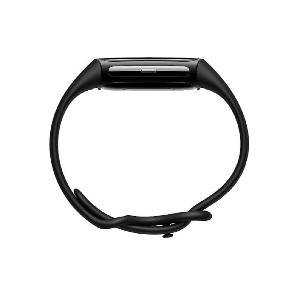 Fitbit Charge 6 Black Health & Fitness Tracker Bundle w/ Bonus White Band GA05183WHTBJ