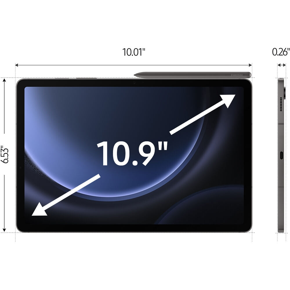 Samsung 10.9" Galaxy Tab S9 FE 128GB Tablet Wi-Fi Only, Gray SM-X510NZACXAR