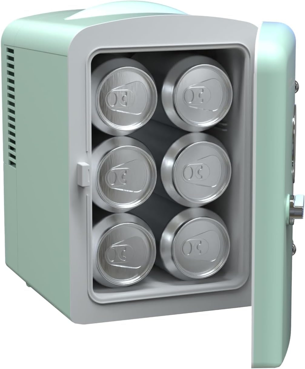 Frigidaire EFMIS129-MINT 0.3 cu. ft. 6-Can Mini Personal Fridge Cooler
