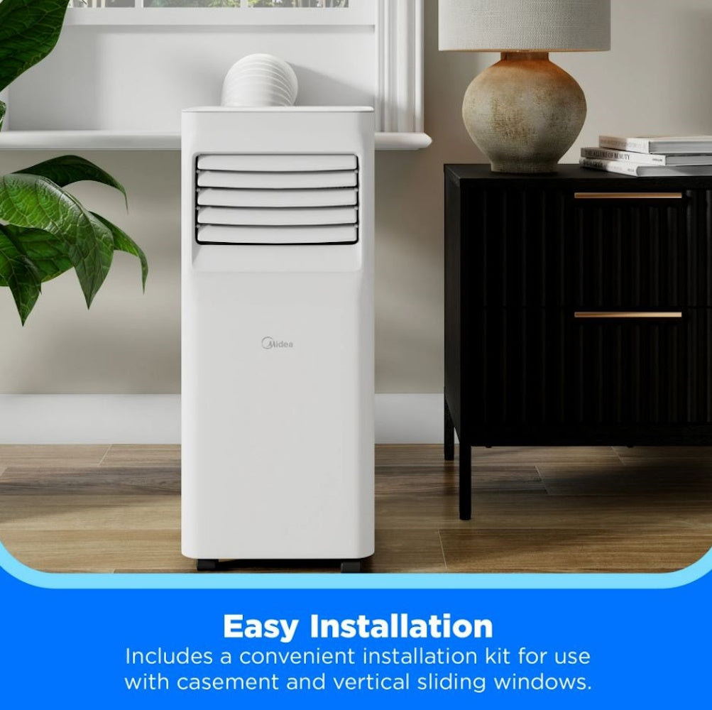 Midea 5,000 BTU Portable Air Conditioner with ComfortSense Cools up to 150 sq. ft. MAP05R1AWWT-T