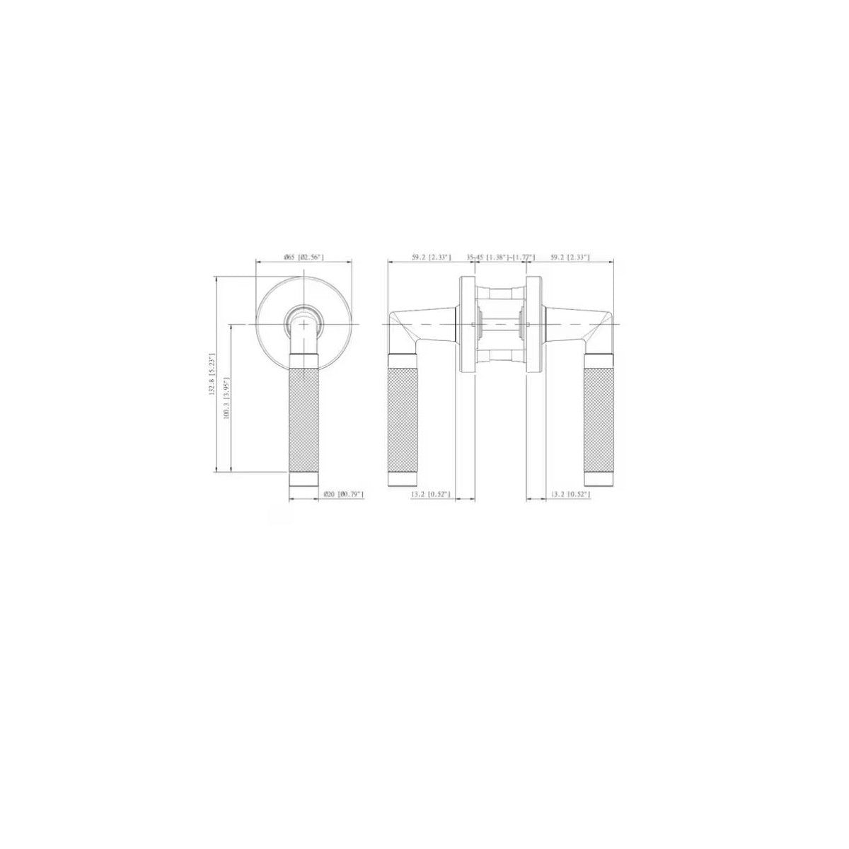 Woodcliff Satin Nickel Hall/Closet Passage Door Handle LH2X23SYXP