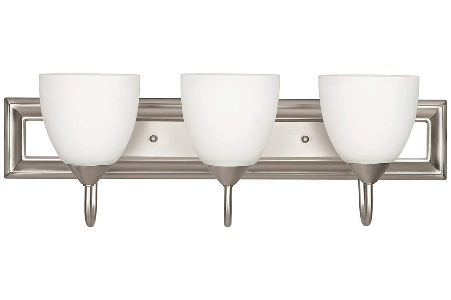 Noble Home 3-Light Bathroom 100W Vanity Light Fixture Satin Nickel WLF3623-53