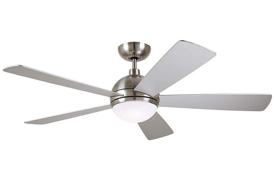 Emerson CF235BS Astor 52" Ceiling Fan LED Light, Brushed Steel