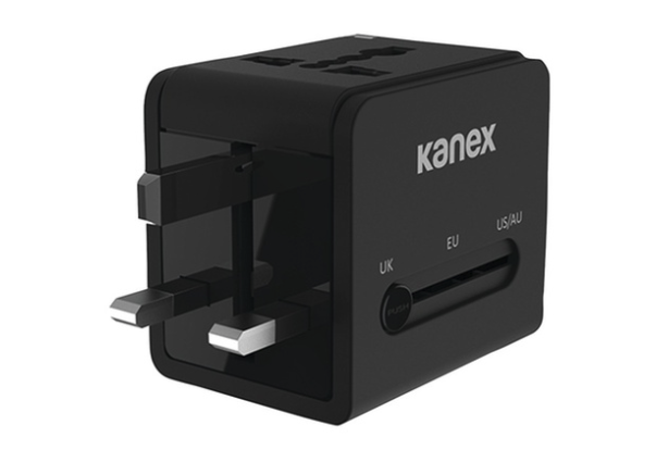 Kanex K160-1057-BK 4-in-1 Power Adapter With USB, Black