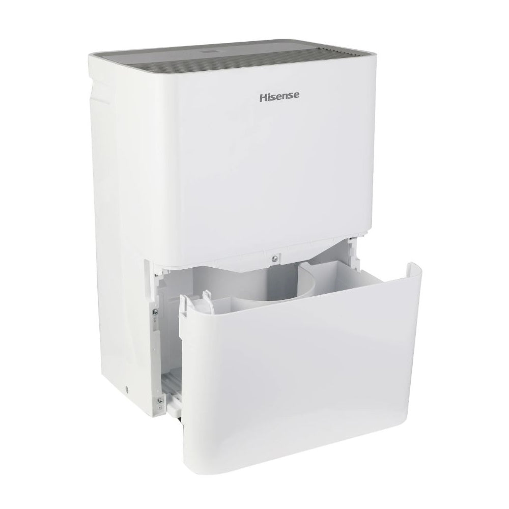 Hisense 35-Pint Capacity, 3000 sq. ft. Coverage, 3-Speed Dehumidifier DH3524K1W, Removable, washable air filter, Compact size for smaller spaces