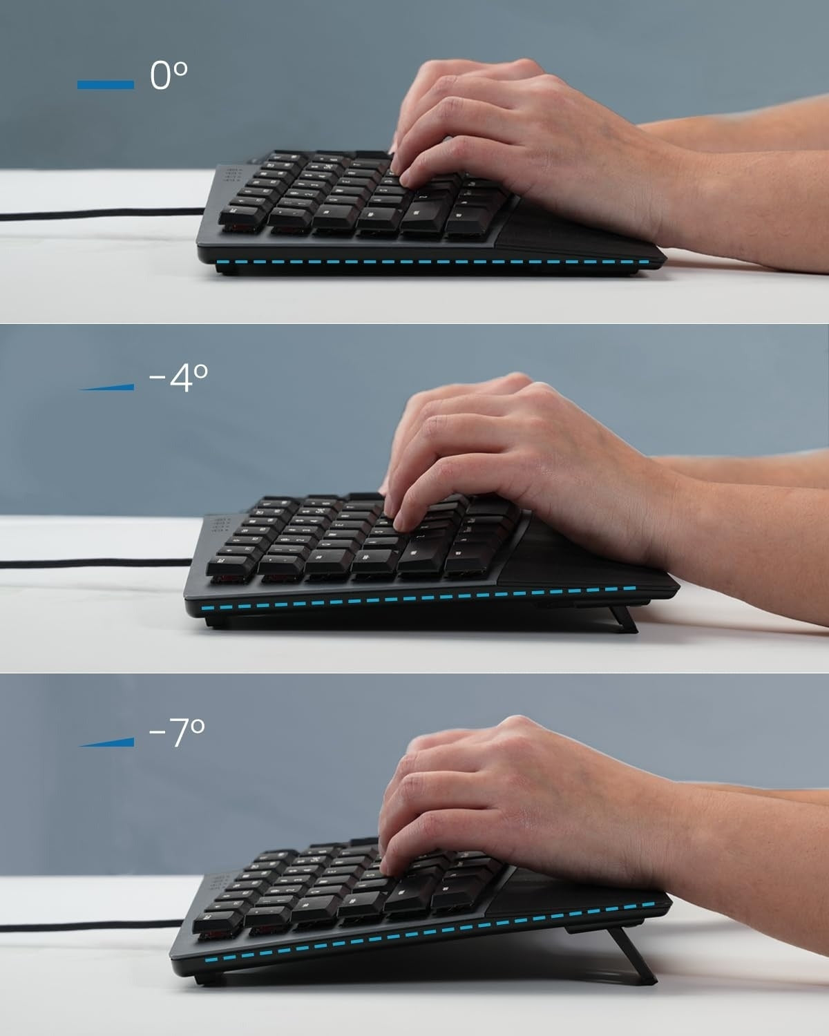 Perixx PERIBOARD-535BR Wired Ergonomic Mechanical Keyboard