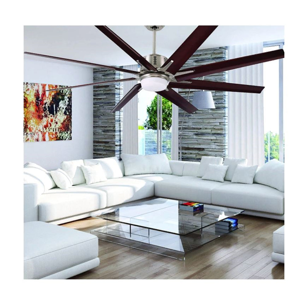 Emerson CF985LBS Aira Eco 72" Modern Ceiling Fan, 8-Blade LED Lighting/6-Speed Wall Control