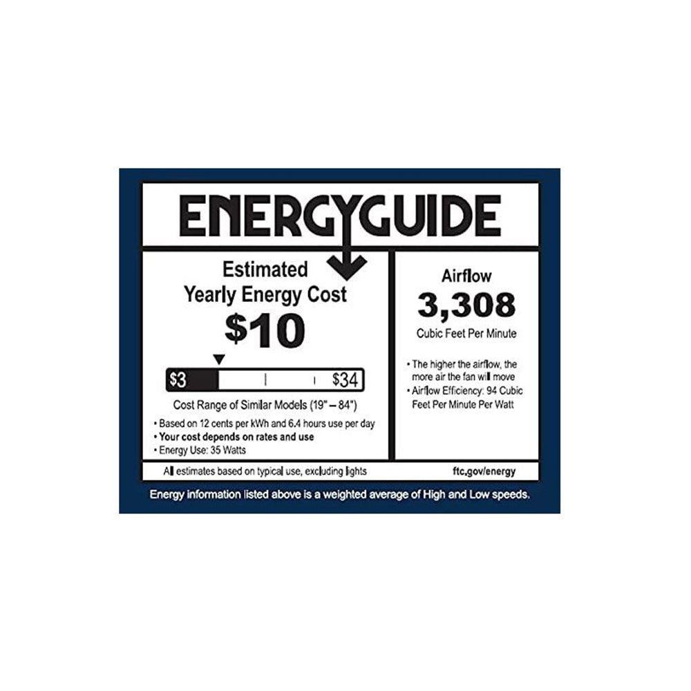 Luminance Kathy Ireland Home Lucere 52" Ceiling Fan, Satin White CF575SW