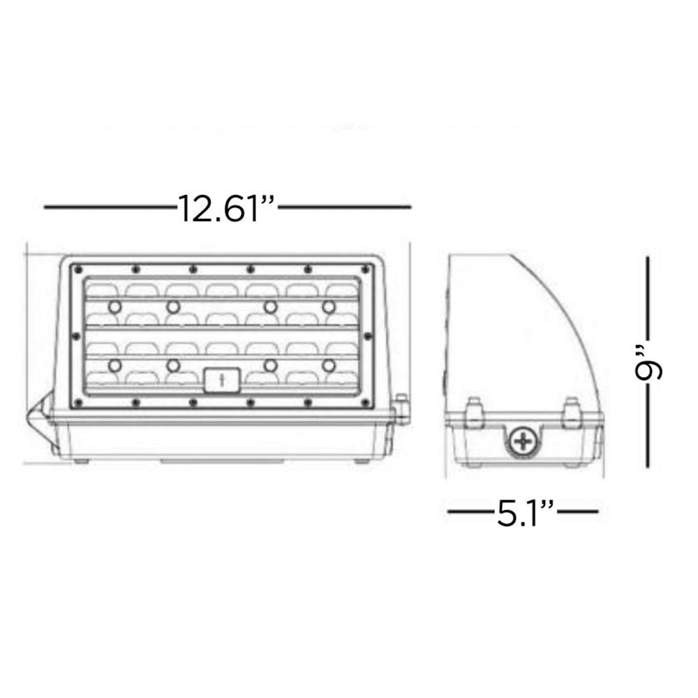 Sunset 70W LED Wall Pack 5000K 7700LM F7518-66-PC