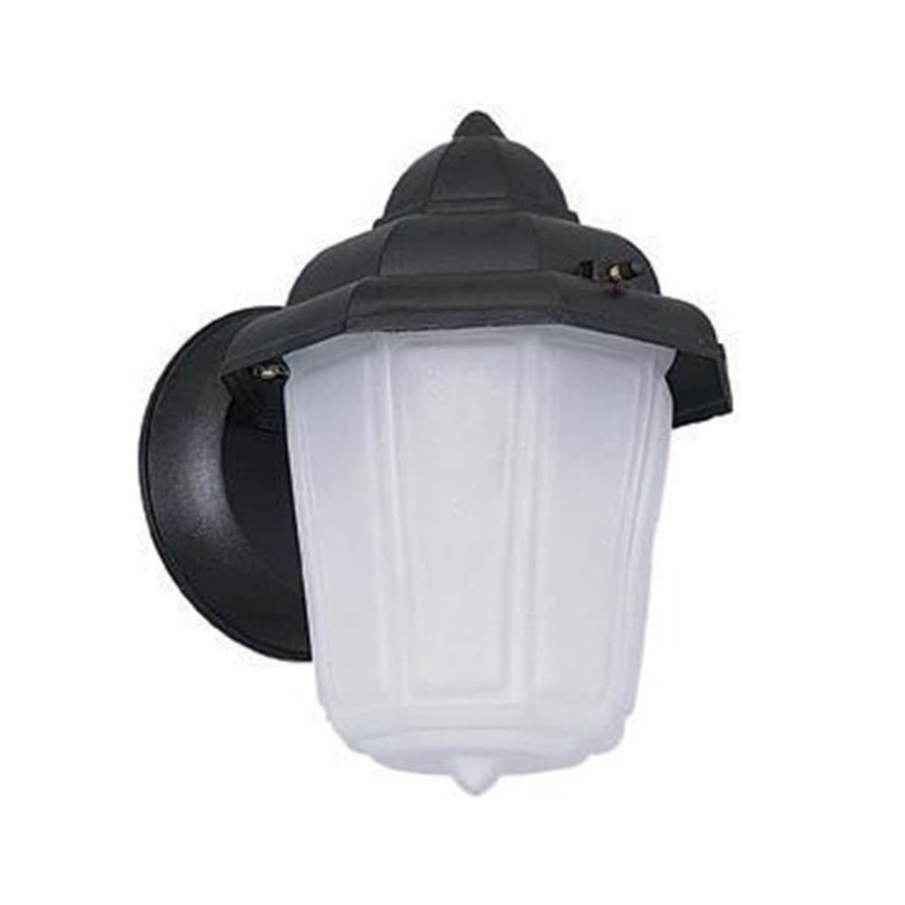 Sunset Lighting F7804-31 Outdoor Wall Sconce with Frosted Glass, Black Finish