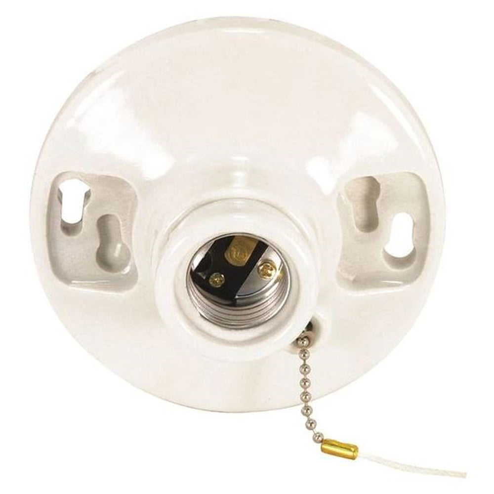 Luminance 4.5-inch Lamp Holder Porcelain 660W 250V with Pull Chain D92
