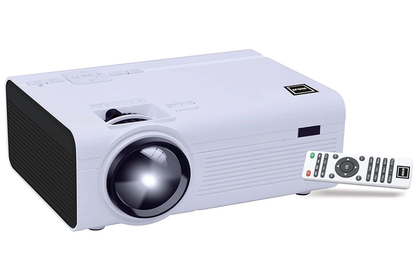 RCA RPJ136-B Home Theater Projector - 1080p Compatible, High Res, Bright, White