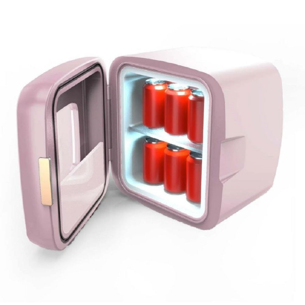 Frigidaire Retro 12 Can Mini Beverage/Skincare Cooler Pink EFMIS351-PINK