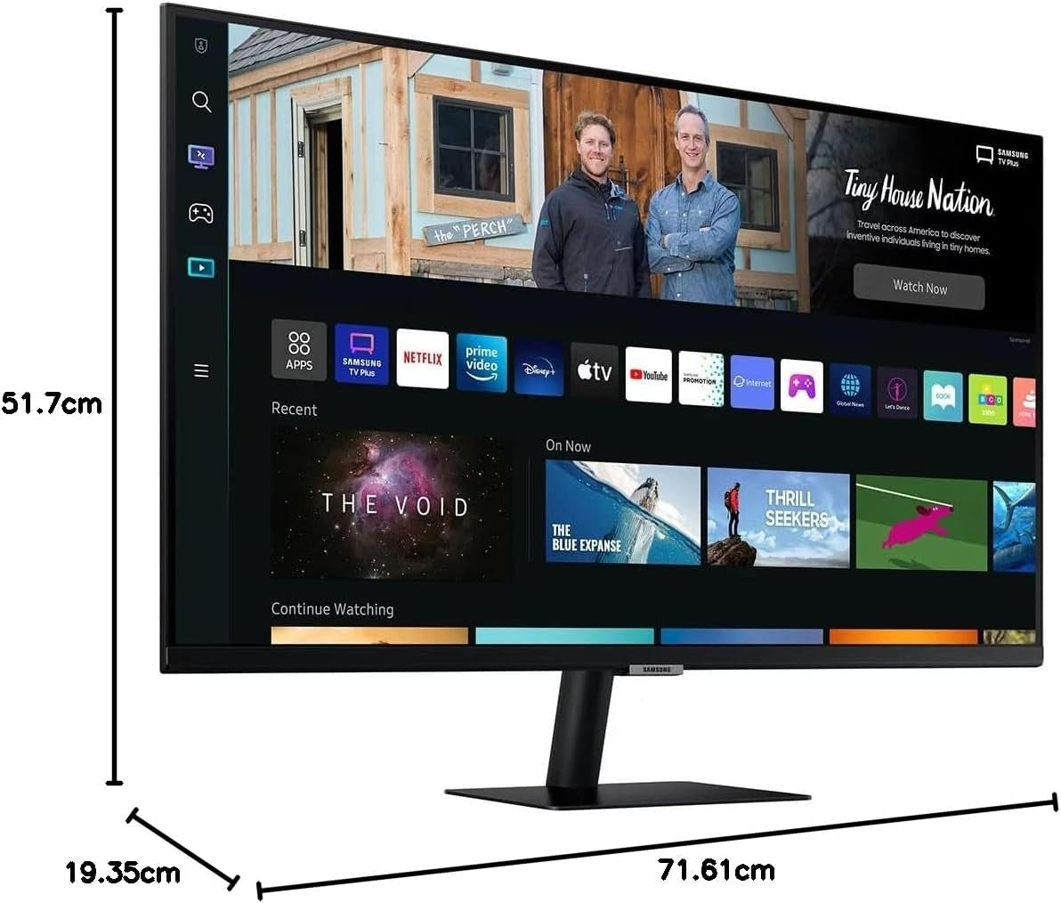 Samsung 32" FHD 1080p 60Hz 4ms Smart Monitor and Streaming TV HDMI Black LS32BM500ENXGO