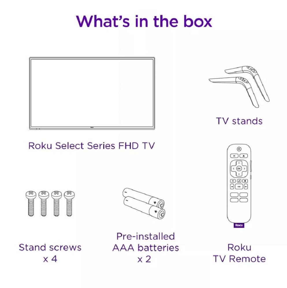 Roku 40" Select Series 1080p Full HD Smart Roku TV w/ Roku TV Remote 40R3B4