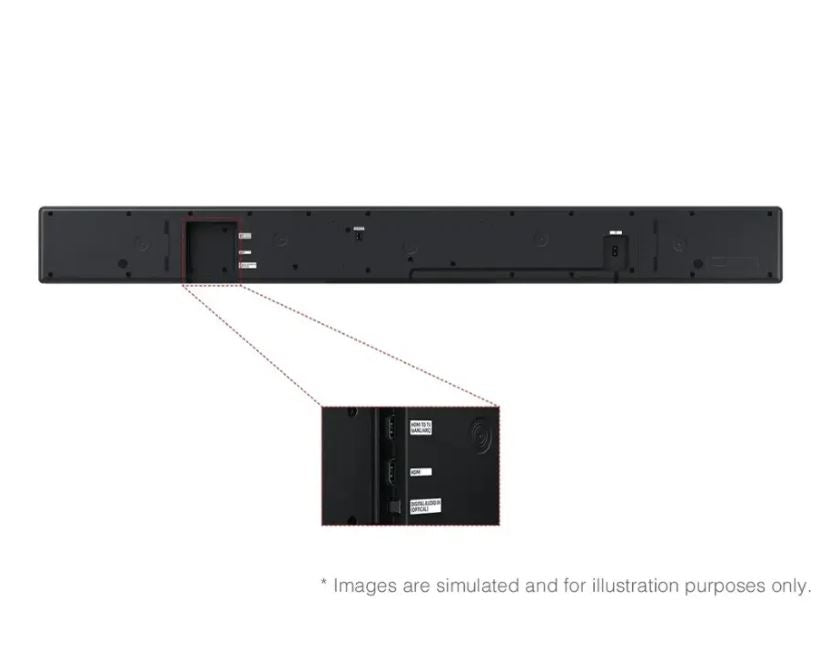 Samsung Q-Series 5.1.2 Ch Soundbar with Subwoofer and Rear Speakers Titan Black HW-QS750F