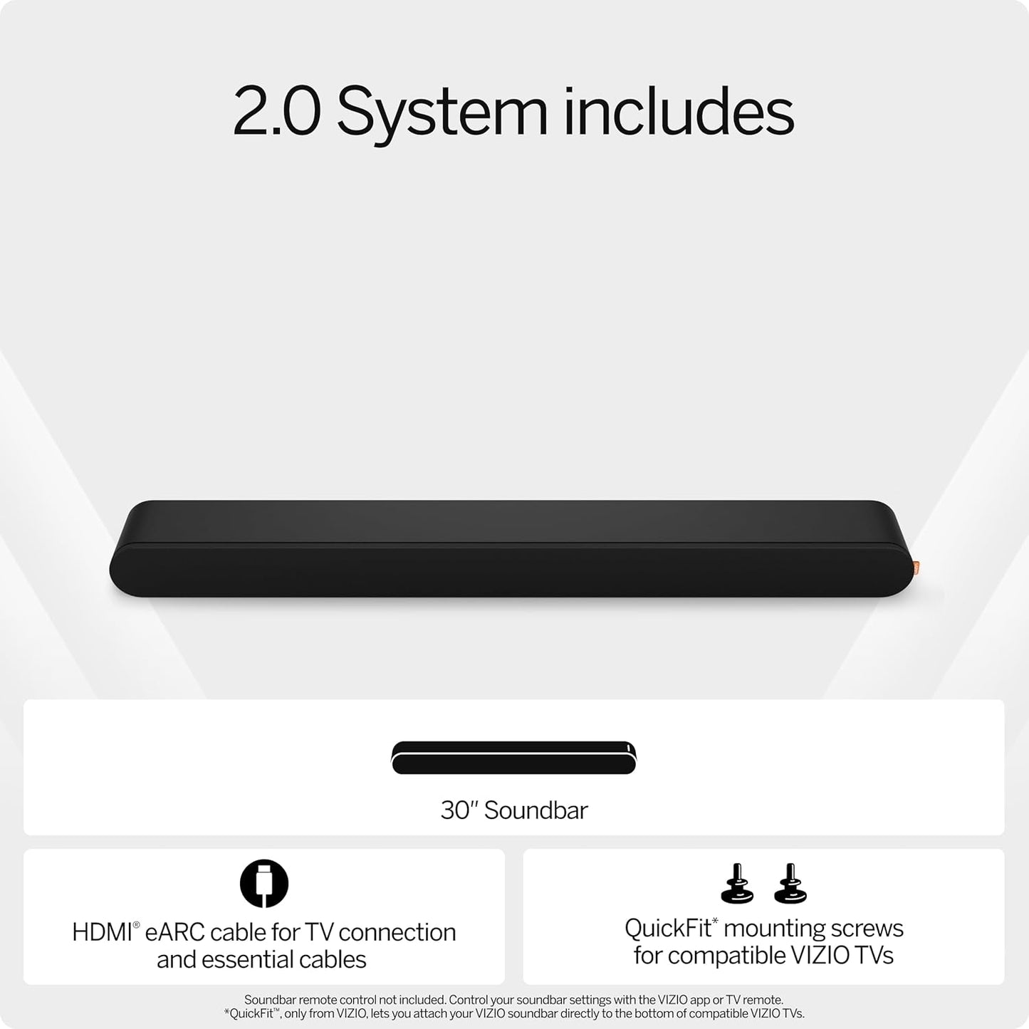 VIZIO 2.0 Soundbar w/ Dolby Atmos & DTS:X., HDMI eARC - SV200M-0808