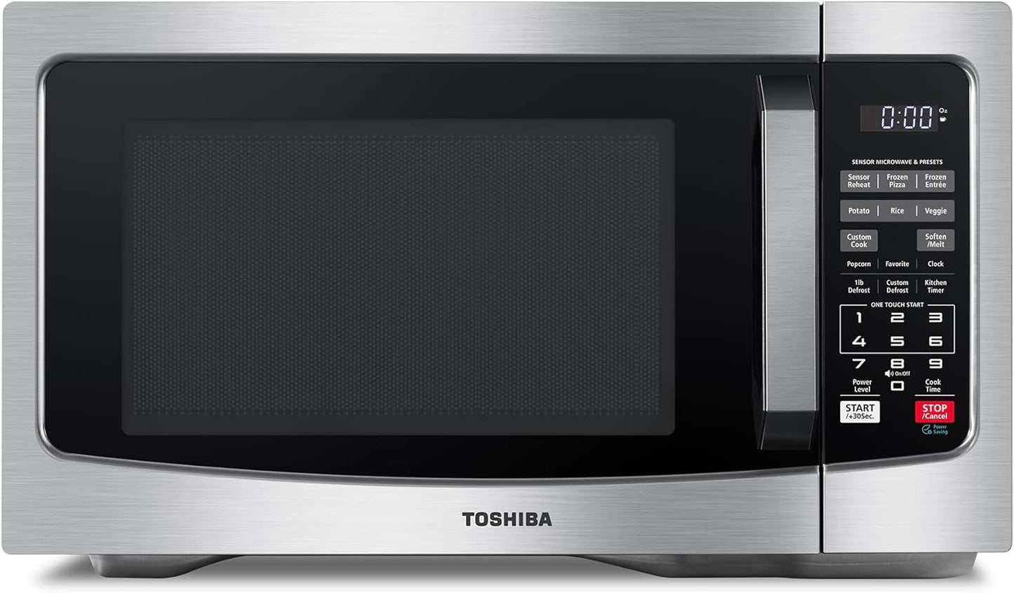 Toshiba 1.2-cu ft 1000-Watt Countertop Microwave Oven with Humidity Sensor and Eco Mode EM131A5C-SS