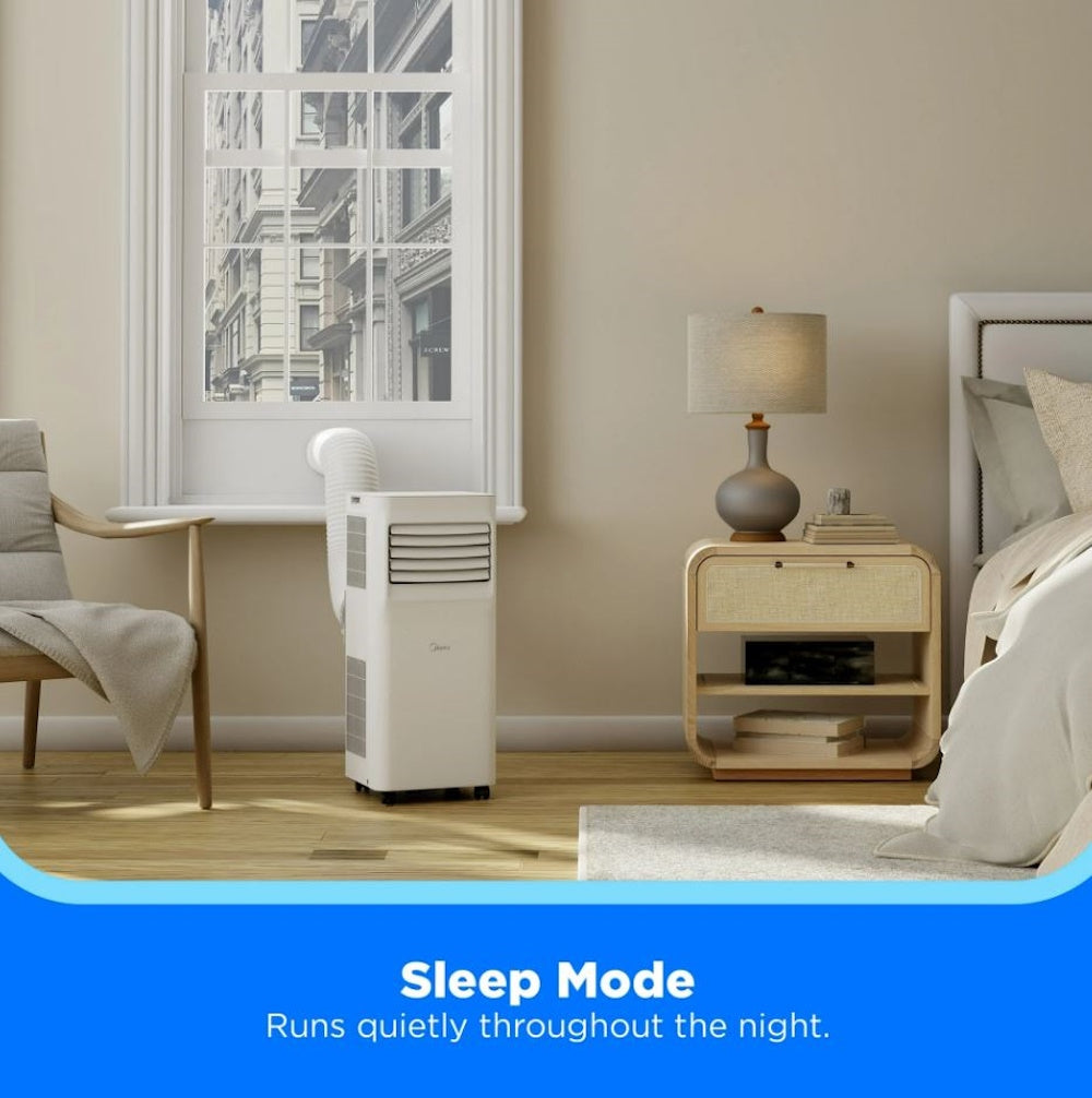 Midea 5,000 BTU Portable Air Conditioner with ComfortSense Cools up to 150 sq. ft. MAP05R1AWWT-T