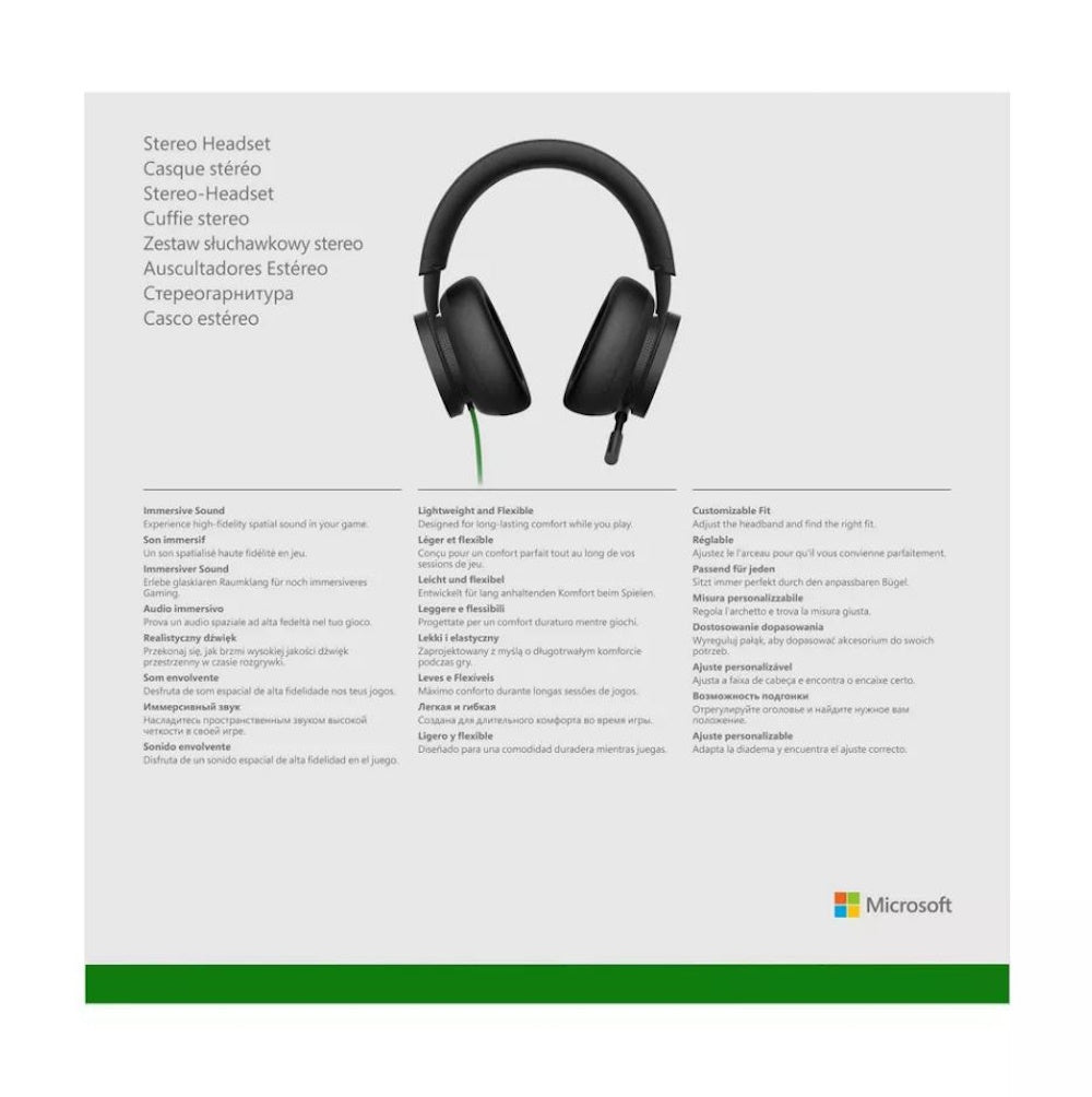 Xbox Wired Gaming Stereo Headset for Xbox Series X|S/Xbox One: Foam Cushions, 3.5mm Jack 8LI-00001