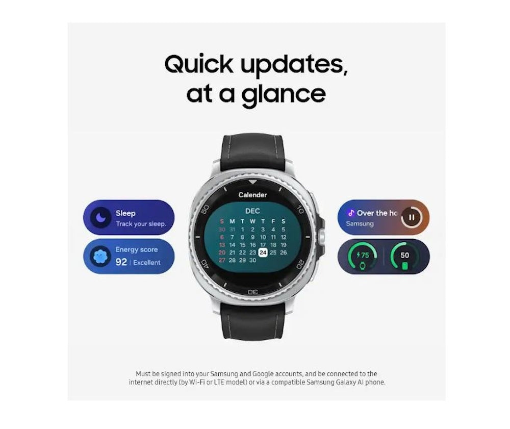 Samsung Galaxy Watch8 Classic Stainless Steel Smartwatch 46mm BT SM-L500NZKDXAA