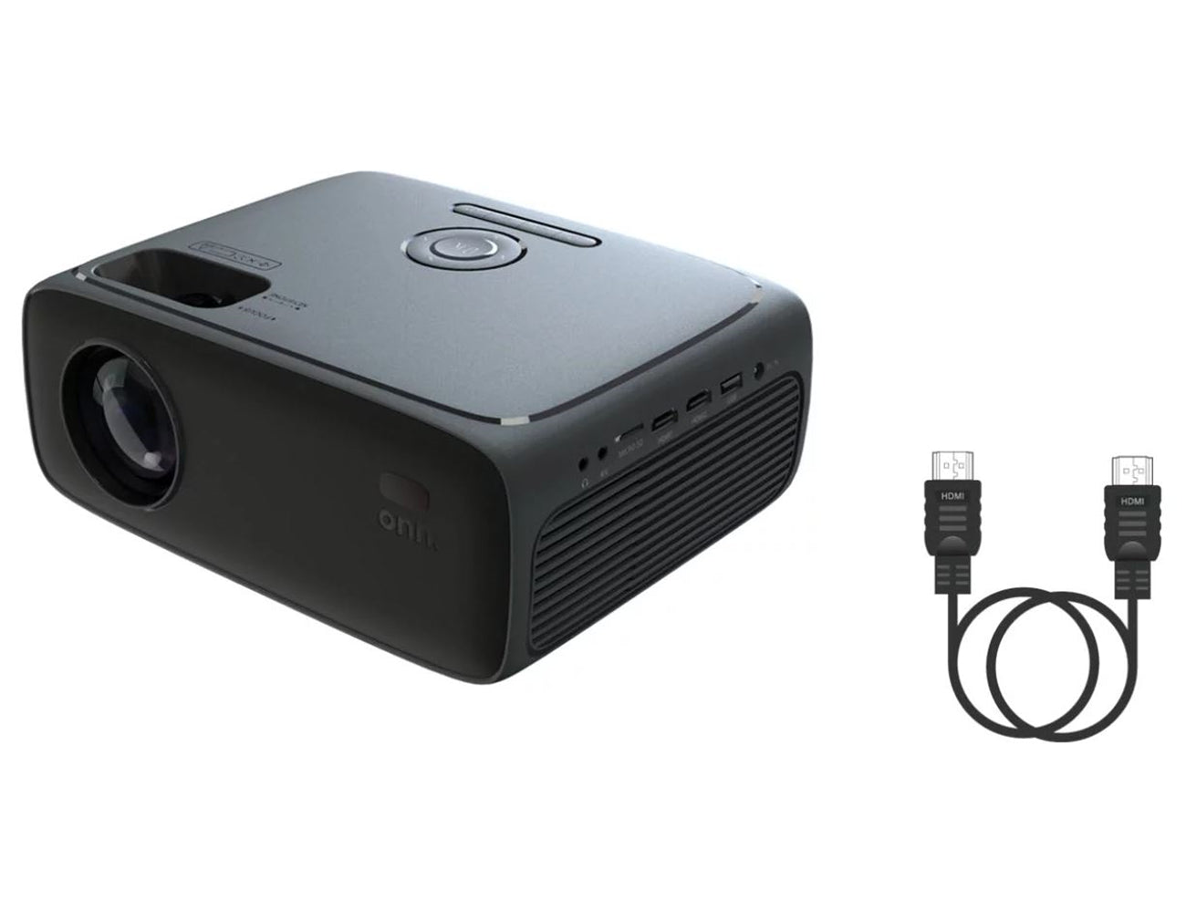 Onn HD 1080p LCD Home Theater Projector Streaming Ready, 32" - 210" image size