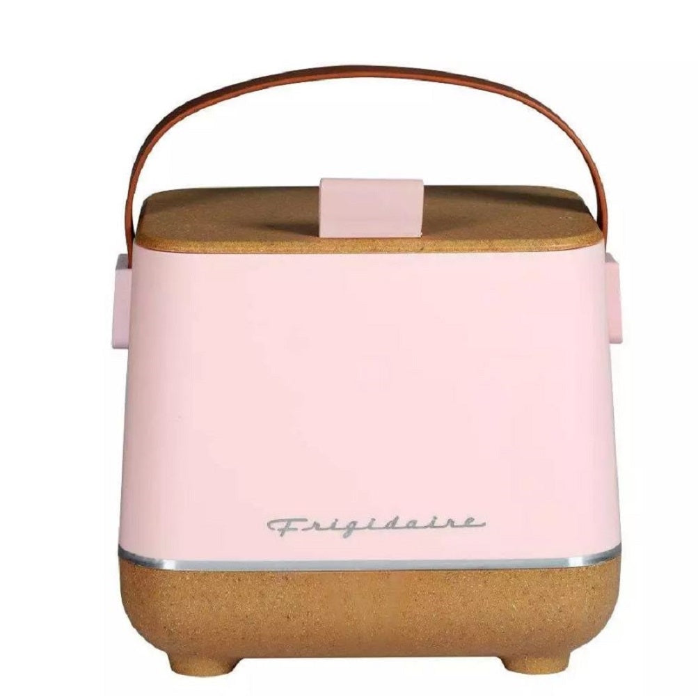 Frigidaire Portable Top Opening Lid Insulated 6-Can/4-Liter Mini Personal Fridge Cooler, EFMIS310-PINK