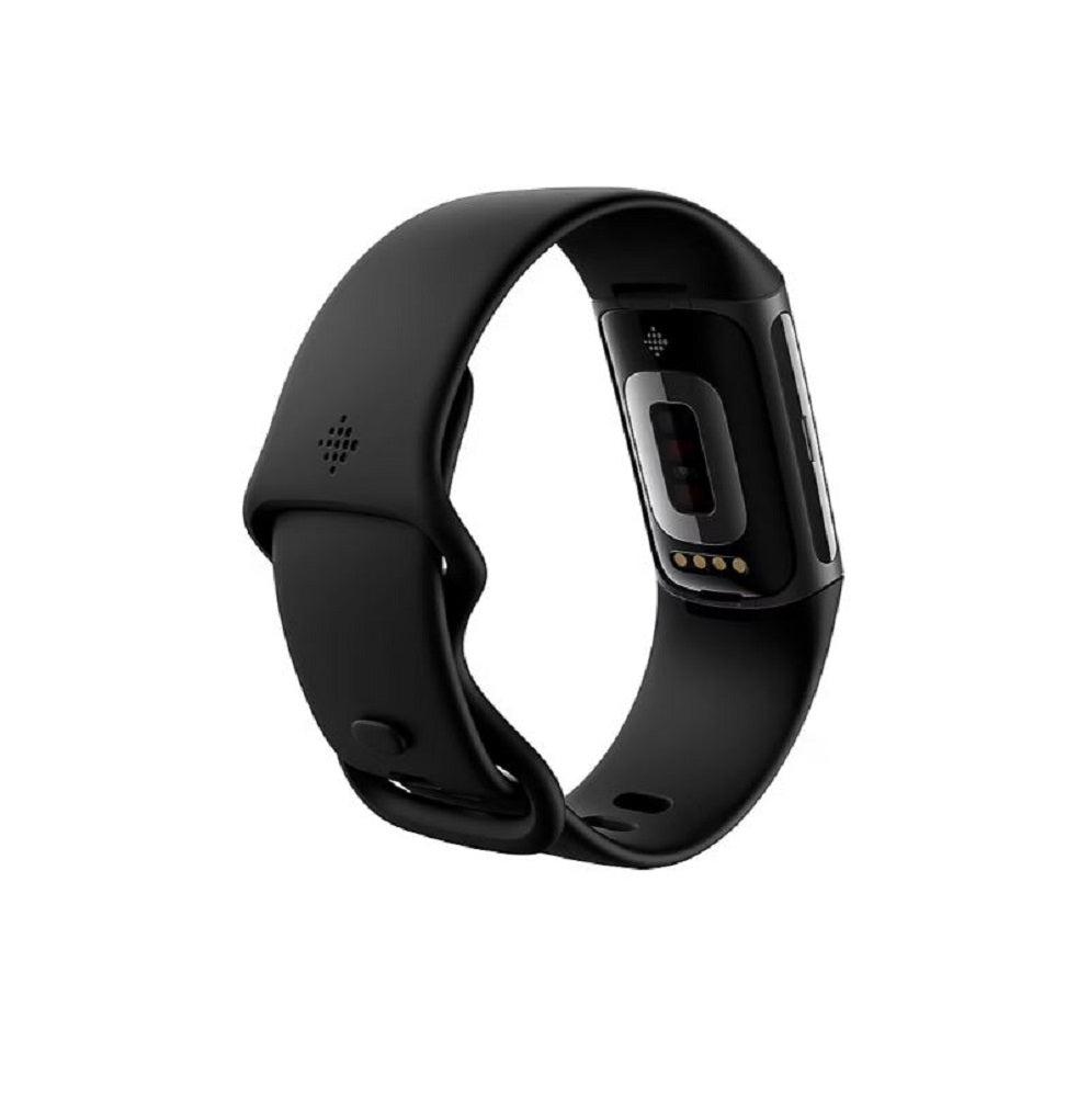 Fitbit Charge 6 Black Health & Fitness Tracker Bundle w/ Bonus White Band GA05183WHTBJ