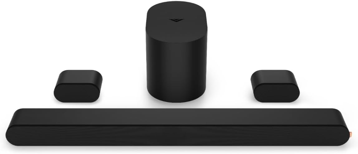 VIZIO 5.1 Soundbar, Wireless Subwoofer, Surround Sound w/ Dolby Atmos and DTS:X - Black SV510M-0806