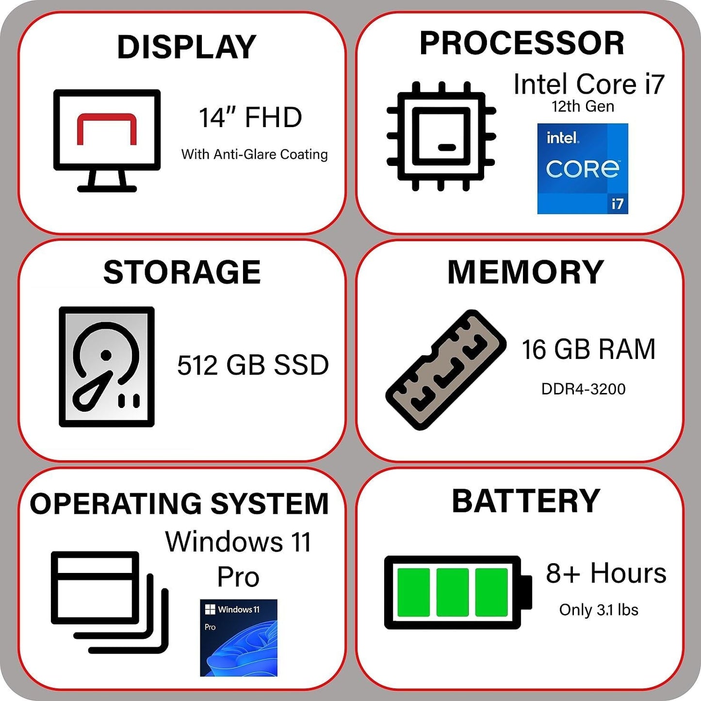 Lenovo 82TS00JGUS V14 G3 Laptop 14" FHD Display Intel Core i7-1255U 16GB/ 512GB Win 11 Pro