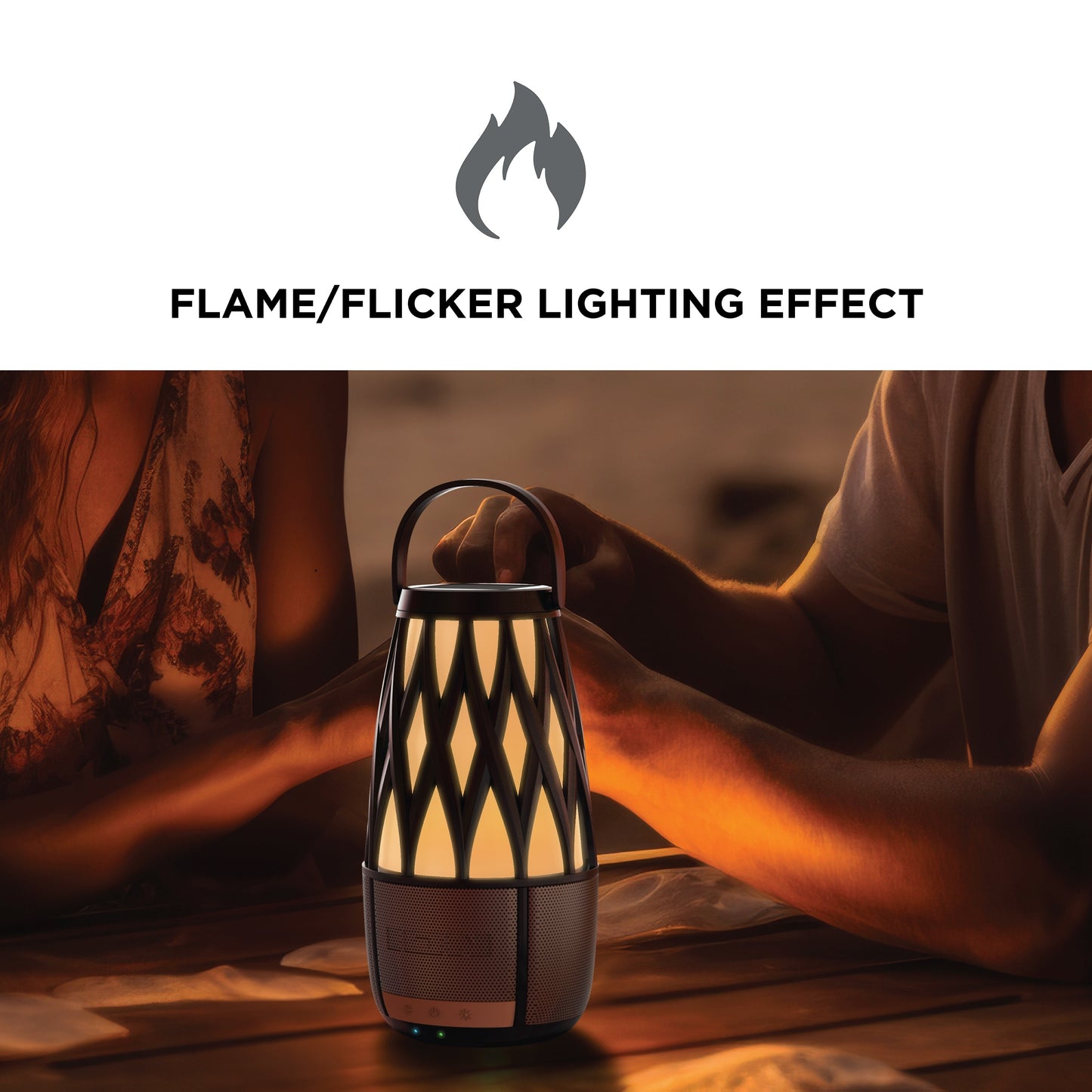 ION Audio Tahiti Link Speaker Solar Lantern-Style Outdoor Bluetooth Speaker ISP136BZ