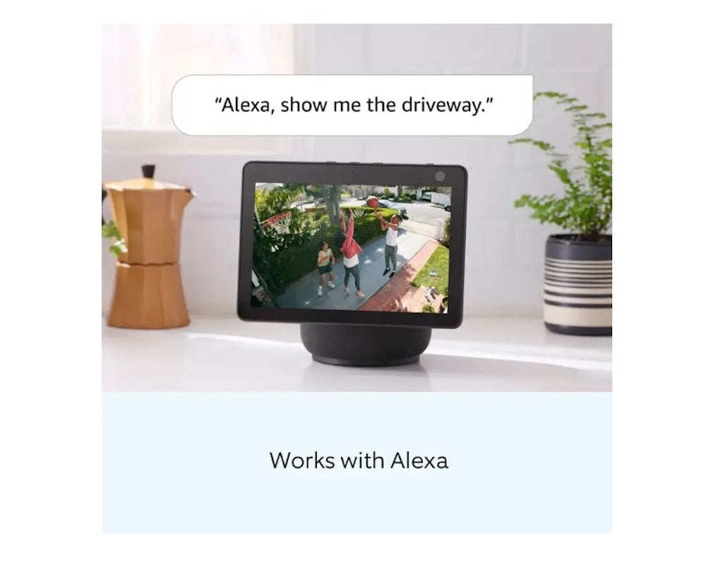 Ring Outdoor Cam (Stick Up Cam) Indoor/Outdoor Wire Free 1080p Security Camera White