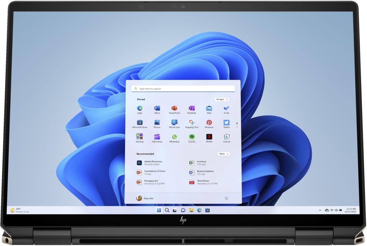 HP Spectre 2-in-1 14" 2.8K OLED Touch-Screen Laptop - Intel Core Ultra 7- 16GB/ 1TB SSD Black 979L2UA#ABA