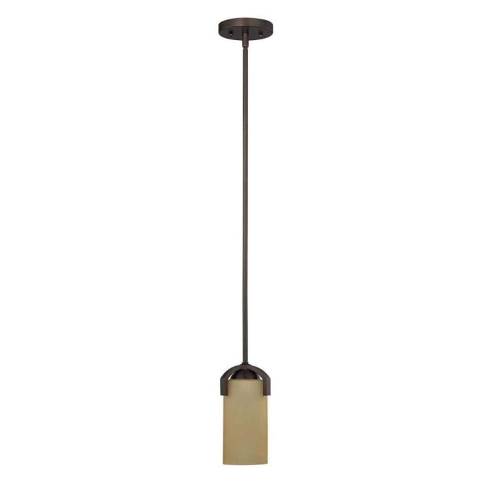 Sunset Lighting 1-Light Hadley 100W Mini Pendant Provincial Bronze F22110-64