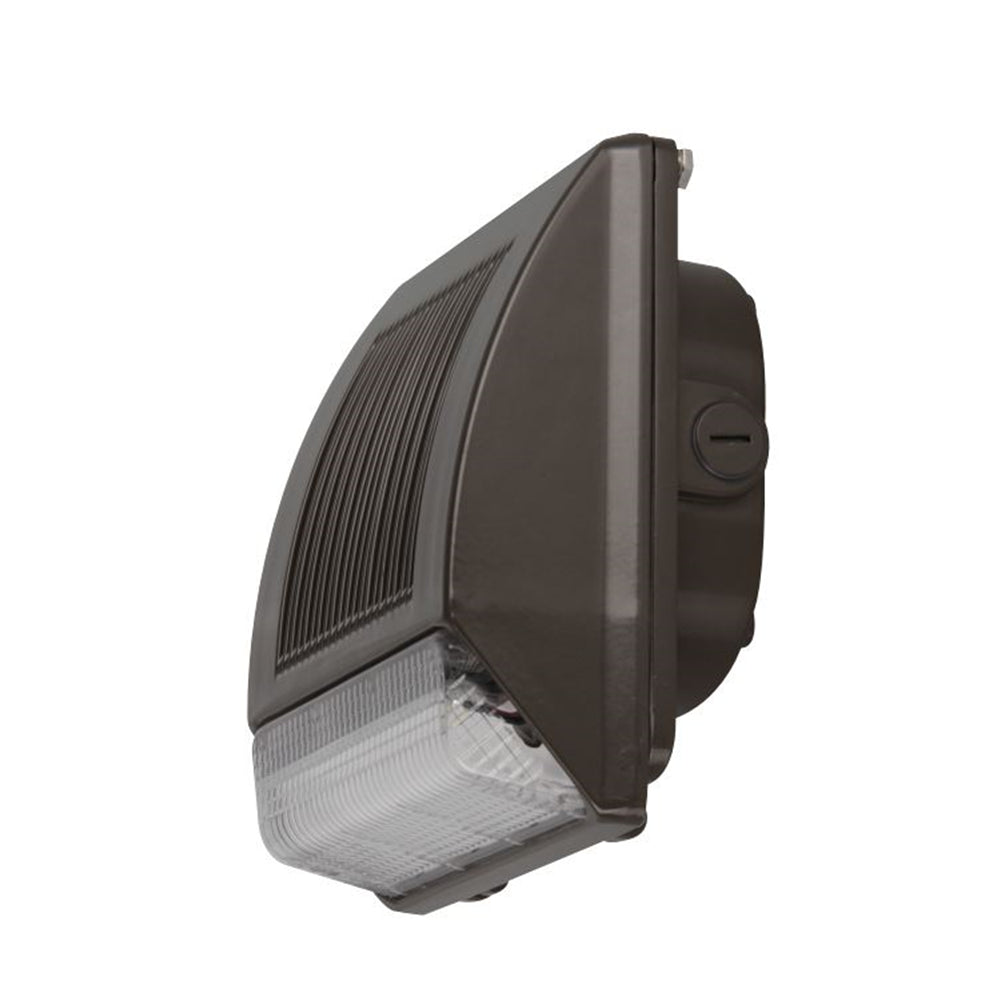 Luminance 35W LED Wall Pack w/ Prismatic Clear Plastic Bronze F7419-66