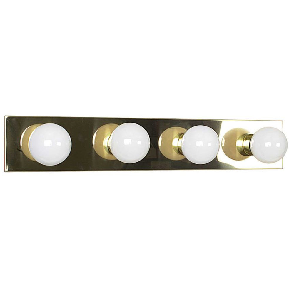 Sunset Lighting 24" 4-Light Vanity Dimmable w/ Polished Brass Finish F2253-10