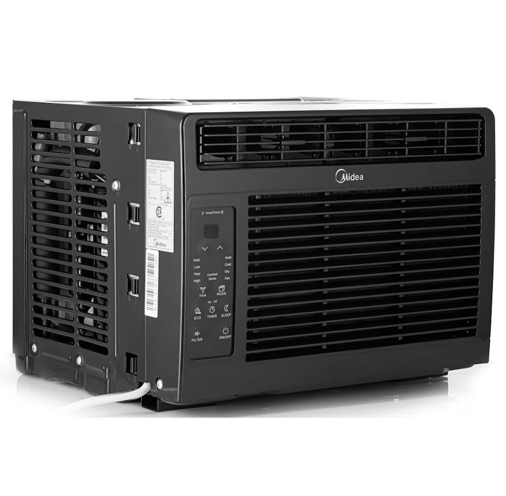 Midea 5,000 BTU Window Air Conditioner with Remote, 150 Sq ft, Black, 3 cooling modes and 3 fan speeds - MAW05R1WBL-T