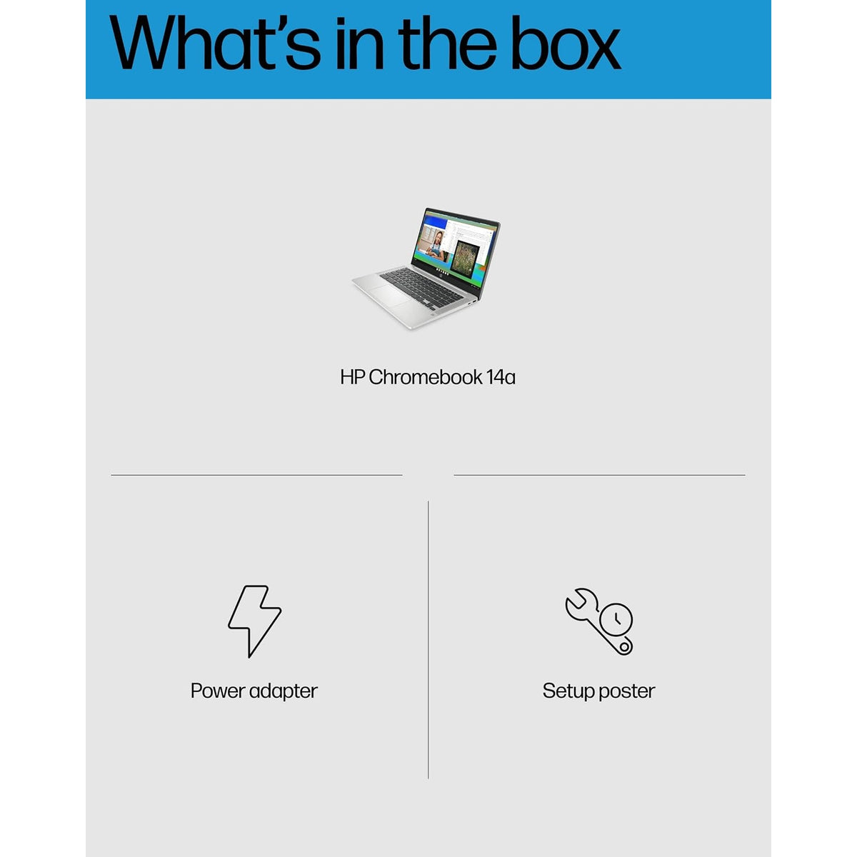 HP 14A-NA0226NR Chromebook 14 Laptop, Intel Celeron N4120, 4 GB RAM, 64 GB eMMC, 14" HD Display, Chrome OS